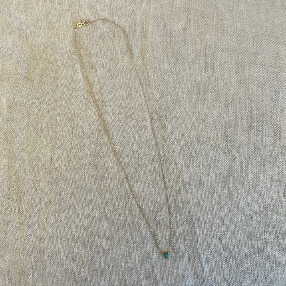 Mociun Triangle Turquoise Necklace Repaired